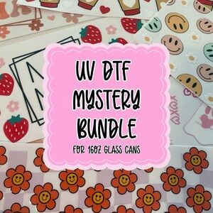 UV DTF Mystery Bundle for 16oz Glass Cans